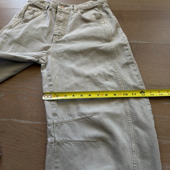 We The Free Free People Women’s Barrel Pants 26 Faded Light Gray - Picture 7 of 11